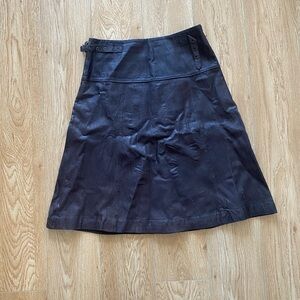 Womens Brown leather skirt size 6